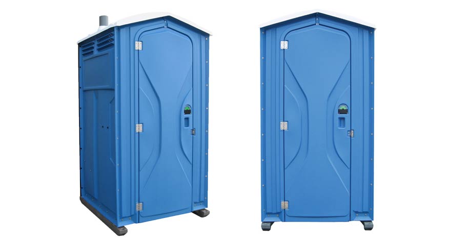 Long-term porta potty units on site in Yankton, South Dakota